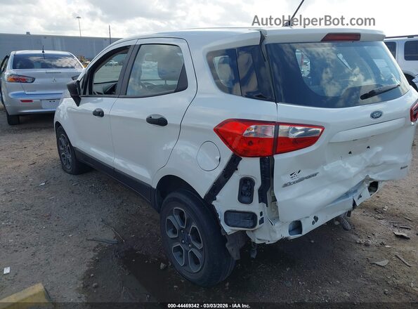MAJ3S2FE4KC262326 2019 FORD ECOSPORT White Trasero izquierdo
