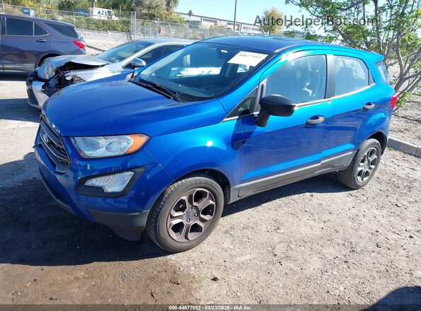 MAJ3S2FE5MC405674 2021 FORD ECOSPORT Blue Передня ліва чверть