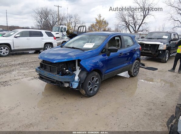 MAJ3S2FE8MC439320 2021 FORD ECOSPORT Blue Առջևի ձախ երեք քառորդ տեսարան