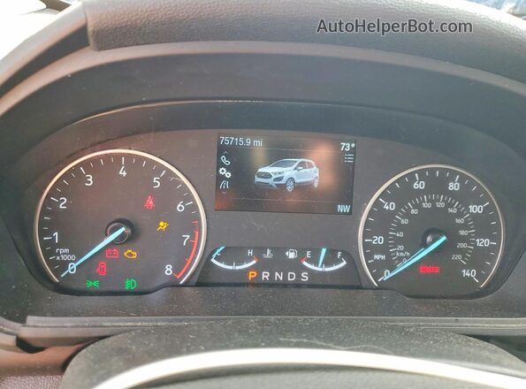 MAJ3S2GE2MC437738 2021 FORD ECOSPORT Blue Սարքավորումների վահանակի տեսք