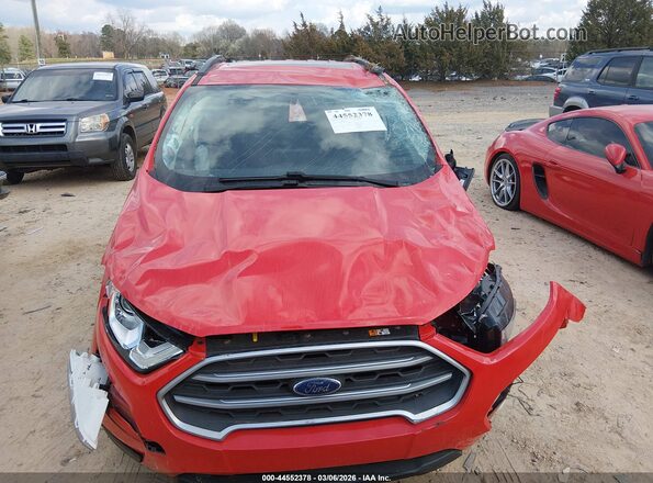 MAJ3S2GE3MC440583 2021 FORD ECOSPORT Red Widok zestawu wskaźników
