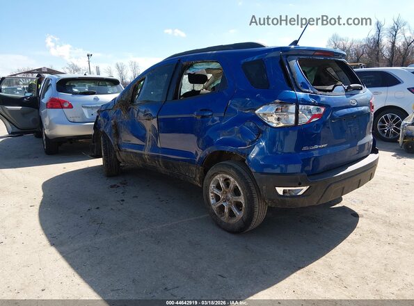 MAJ3S2GE6LC350844 2020 FORD ECOSPORT Blue Задня ліва чверть