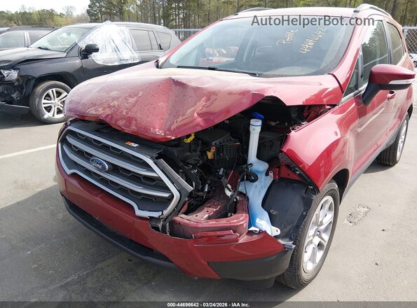 MAJ3S2GE8MC422533 2021 FORD ECOSPORT Red Front view