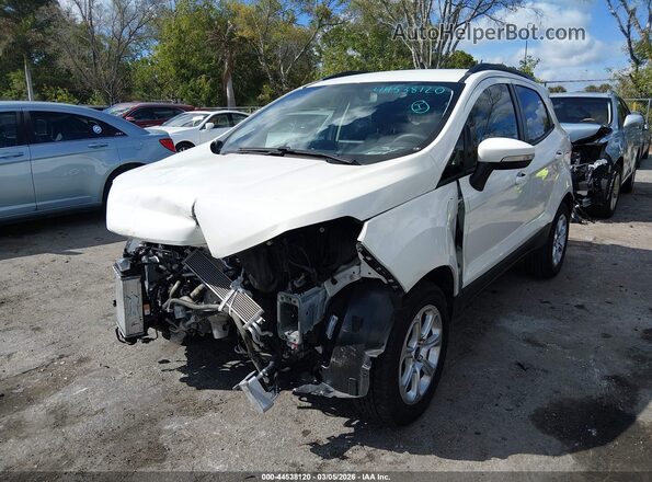 MAJ3S2GEXMC456408 2021 FORD ECOSPORT White Առջևի ձախ երեք քառորդ տեսարան