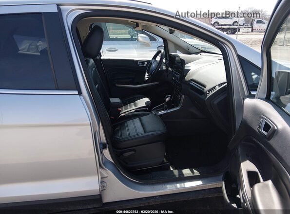 MAJ6P1WL6JC233741 2018 FORD ECOSPORT Gray Front interior view