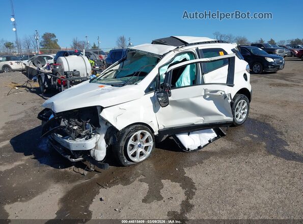 MAJ6S3GL1KC263868 2019 FORD ECOSPORT White Առջևի ձախ երեք քառորդ տեսարան