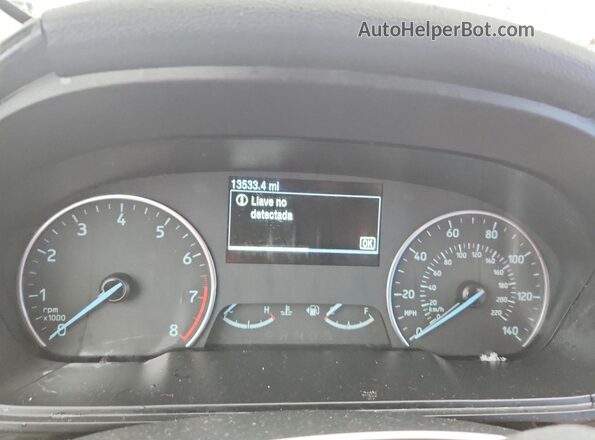 MAJ6S3GL1KC308890 2019 FORD ECOSPORT White Սարքավորումների վահանակի տեսք