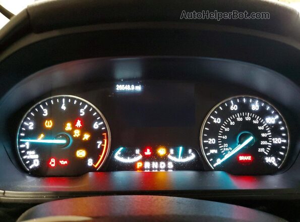 MAJ6S3GL4MC409621 2021 FORD ECOSPORT Blue Вид щитка приладів