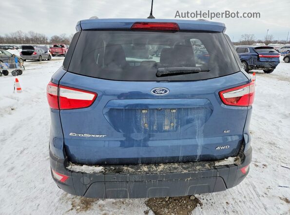 MAJ6S3GL4NC459842 2022 FORD ECOSPORT Blue Widok z tyłu