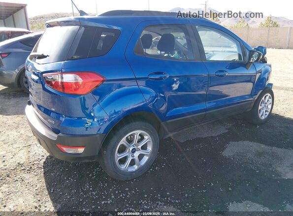 MAJ6S3GLXLC328752 2020 FORD ECOSPORT Blue Задня права чверть