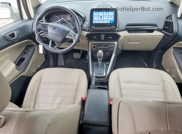 MAJ6S3KL0KC285156 2019 FORD ECOSPORT White 
