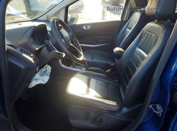 MAJ6S3KL2KC281710 2019 FORD ECOSPORT Blue Vista interior delantera