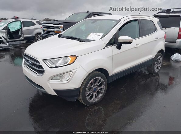 MAJ6S3KL4LC388985 2020 FORD ECOSPORT White წინა მარცხენა ხედი სამი მეოთხედიდან