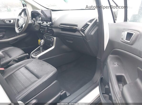 MAJ6S3KL4LC388985 2020 FORD ECOSPORT White წინა სალონის ხედი