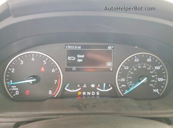 MAJ6S3KL5MC416374 2021 FORD ECOSPORT White Սարքավորումների վահանակի տեսք