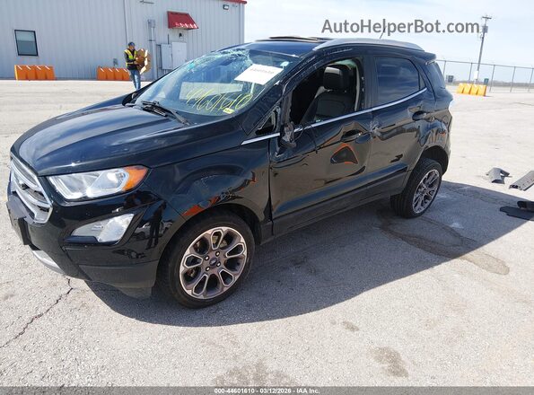 MAJ6S3KL9KC274365 2019 FORD ECOSPORT Black Առջևի ձախ երեք քառորդ տեսարան