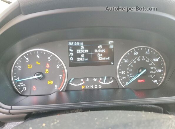 MAJ6S3KL9MC399787 2021 FORD ECOSPORT Gray Widok zestawu wskaźników