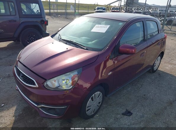 ML32A3HJ6HH005532 2017 MITSUBISHI MIRAGE Purple წინა მარცხენა ხედი სამი მეოთხედიდან