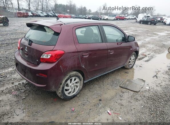 ML32A4HJ2LH002707 2020 MITSUBISHI MIRAGE Maroon 