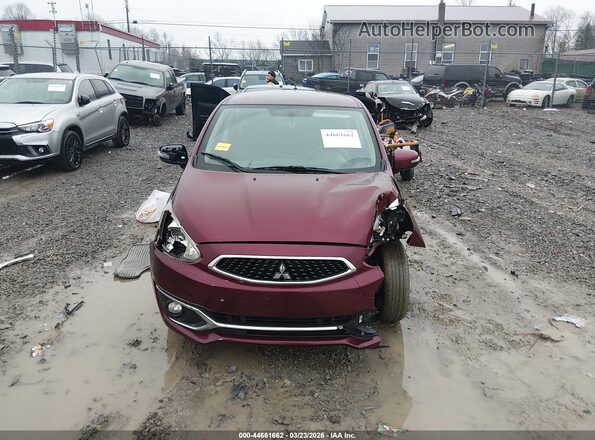 ML32A4HJ2LH002707 2020 MITSUBISHI MIRAGE Maroon 
