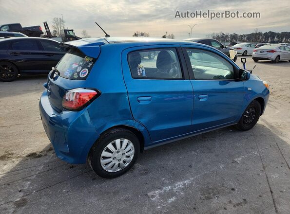ML32AUHJ0MH009477 2021 MITSUBISHI MIRAGE Синий Задняя правая четверть