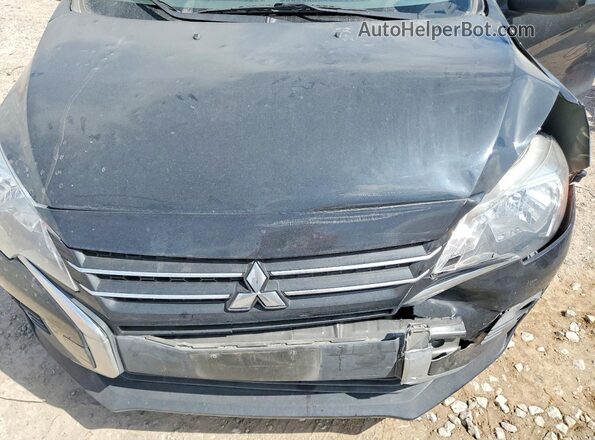 ML32AUHJ1NH005598 2022 MITSUBISHI MIRAGE Black Սալոնի հետևի տեսք
