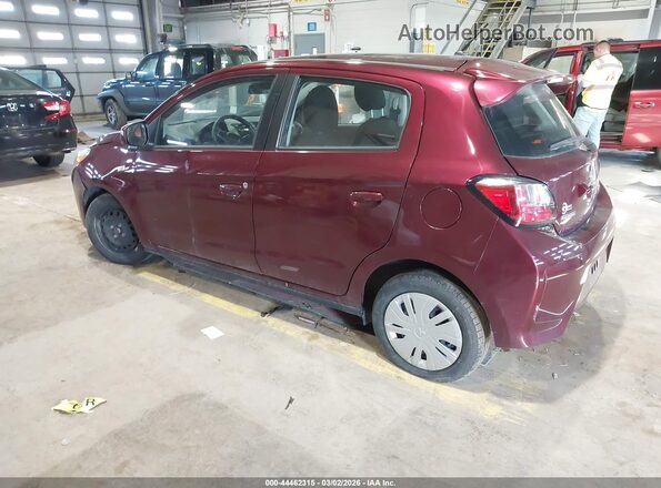 ML32AUHJ3PH006383 2023 MITSUBISHI MIRAGE Burgundy Задня ліва чверть