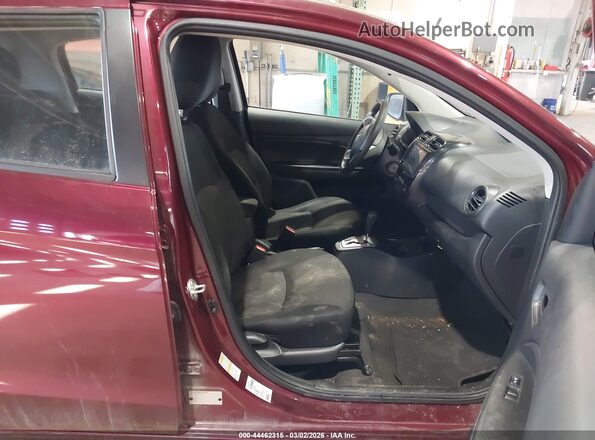 ML32AUHJ3PH006383 2023 MITSUBISHI MIRAGE Burgundy Вид салону спереду