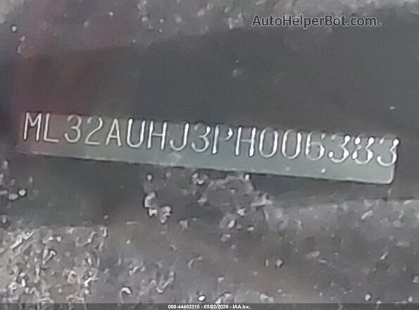 ML32AUHJ3PH006383 2023 MITSUBISHI MIRAGE Burgundy Вид підкапотного простору