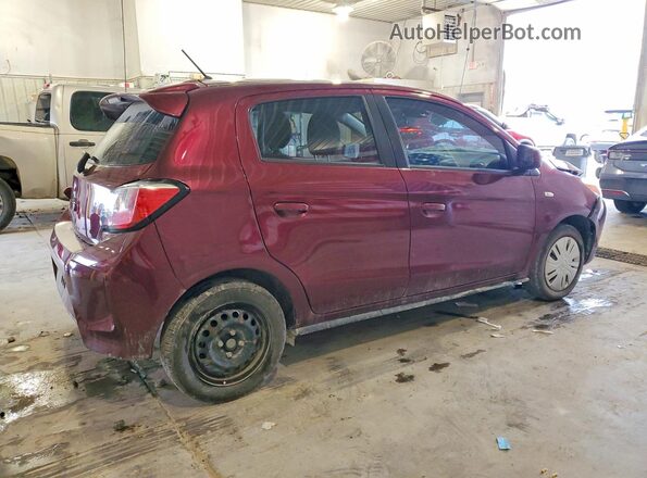 ML32AUHJ4MH002774 2021 MITSUBISHI MIRAGE Maroon Задня права чверть