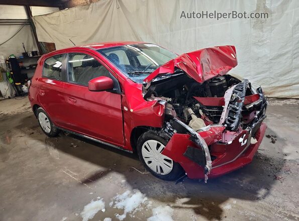 ML32AUHJ5MH007255 2021 MITSUBISHI MIRAGE Темно-бордовый Передняя правая четверть