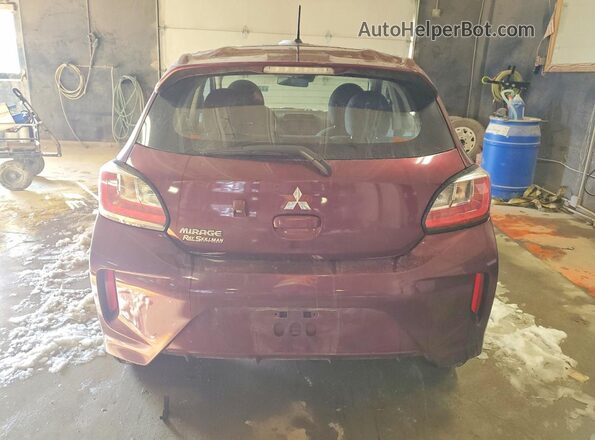 ML32AUHJ7MH005412 2021 MITSUBISHI MIRAGE Maroon უკანა ხედი