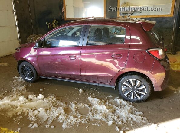 ML32AUHJ7MH005412 2021 MITSUBISHI MIRAGE Maroon უკანა მარცხენა