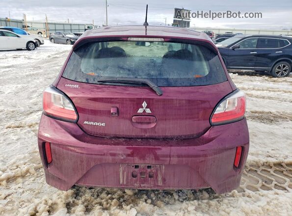 ML32AUHJ9MH007968 2021 MITSUBISHI MIRAGE Burgundy უკანა ხედი