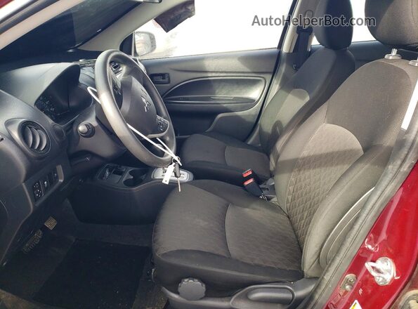 ML32AUHJ9MH007968 2021 MITSUBISHI MIRAGE Burgundy წინა სალონის ხედი