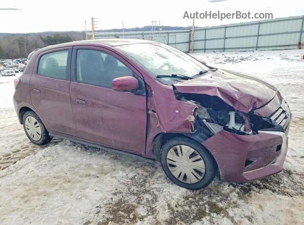 ML32AUHJ9MH007968 2021 MITSUBISHI MIRAGE Burgundy წინა მარჯვენა