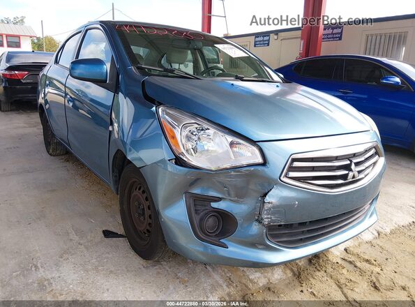 ML32F3FJ0HHF06861 2017 MITSUBISHI MIRAGE G4 Синий Вид спереди