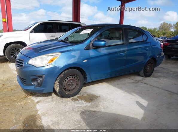 ML32F3FJ0HHF06861 2017 MITSUBISHI MIRAGE G4 Синий Передняя левая четверть