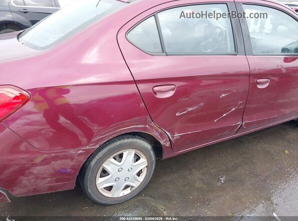 ML32F3FJ0HHF15544 2017 MITSUBISHI MIRAGE G4 Maroon უკანა სალონის ხედი