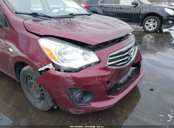 ML32F3FJ0HHF15544 2017 MITSUBISHI MIRAGE G4 Maroon ხელსაწყოთა პანელის ხედი