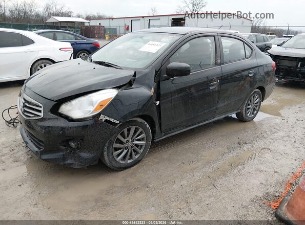 ML32F3FJ0KHF11131 2019 MITSUBISHI MIRAGE G4 Черный Передняя левая четверть