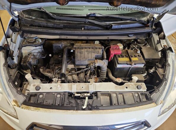 ML32F3FJ2HHF09003 2017 MITSUBISHI MIRAGE White უკანა სალონის ხედი