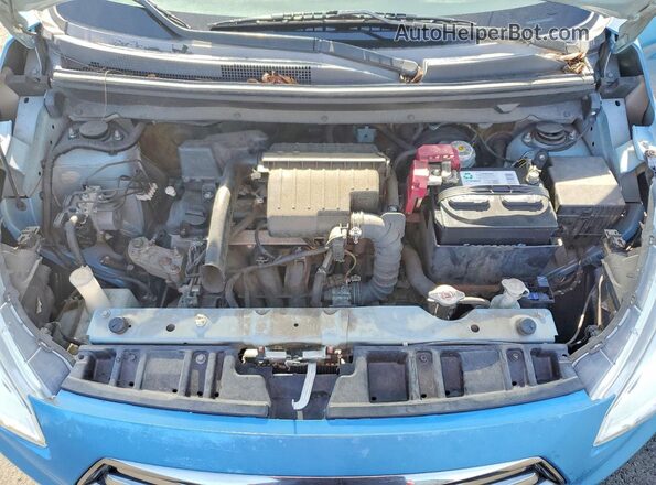 ML32F3FJ2HHF17165 2017 MITSUBISHI MIRAGE Blue Սալոնի հետևի տեսք