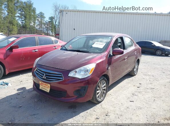 ML32F3FJ2JHF13784 2018 MITSUBISHI MIRAGE G4 Burgundy წინა მარცხენა ხედი სამი მეოთხედიდან