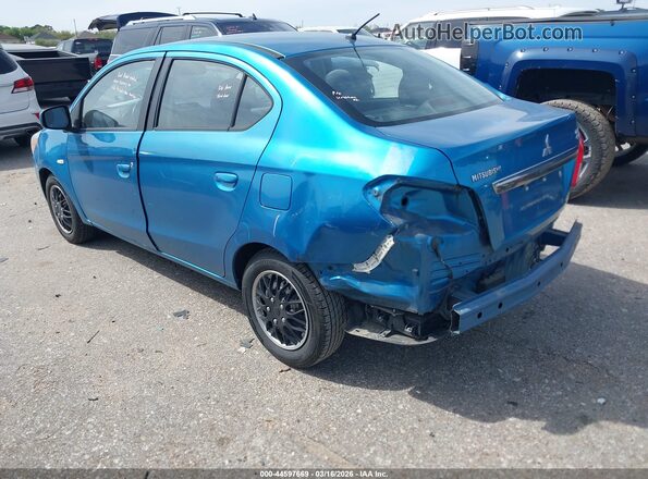 ML32F3FJ3HHF05283 2017 MITSUBISHI MIRAGE G4 Blue Trasero izquierdo