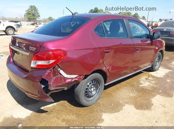ML32F3FJ3KHF16887 2019 MITSUBISHI MIRAGE G4 Maroon Հետևի աջ