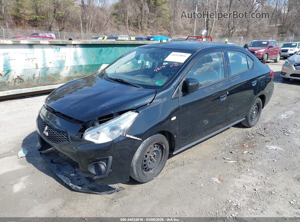 ML32F3FJ3LHF07558 2020 MITSUBISHI MIRAGE G4 Black წინა მარცხენა ხედი სამი მეოთხედიდან