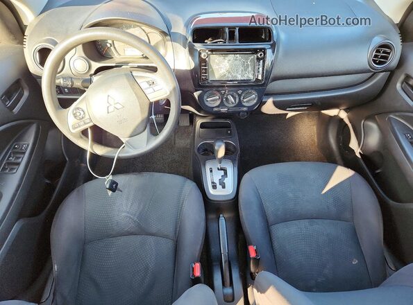 ML32F3FJ5KHF02165 2019 MITSUBISHI MIRAGE Burgundy Widok deski rozdzielczej