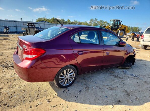 ML32F3FJ5KHF02165 2019 MITSUBISHI MIRAGE Burgundy Tył prawy