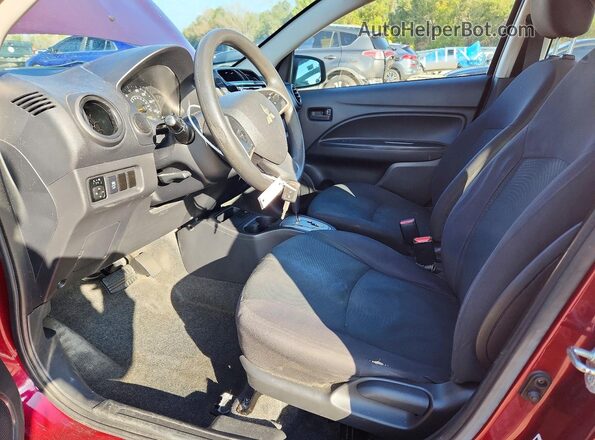 ML32F3FJ5KHF02165 2019 MITSUBISHI MIRAGE Burgundy Widok wnętrza z przodu